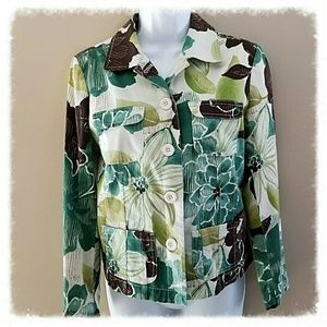 Chico's Floral Lightweight Jacket